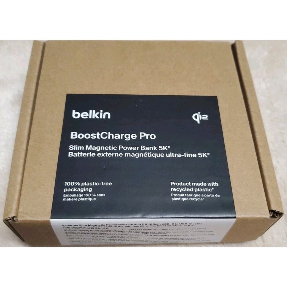 Belkin Boostcharge Pro Slim Magnetic Power Bank 5k Batterie Extreme...